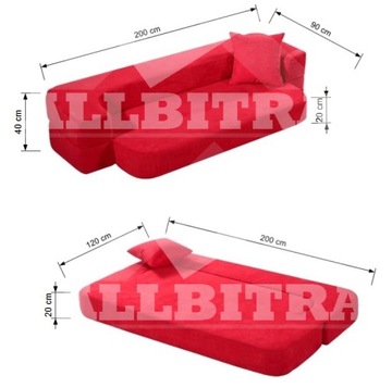 PICO20 200/120 раскладной диван, кровать, матрас