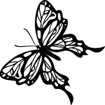Dekoracyjna naklejka na ścianę MOTYL z motylami do salonu ścienna 15 cm