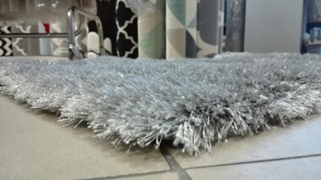 Ковер SHAGGY 140x190 SILVER GLITTER LIGHT GREY