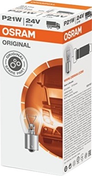 OSRAM Original 24V 21W P21W 7511 BA15s 10szt