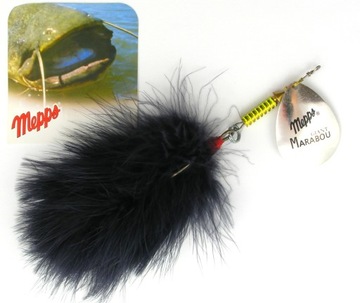 MEPPS GIANT MARABOU SILVER BLACK NA SUMY