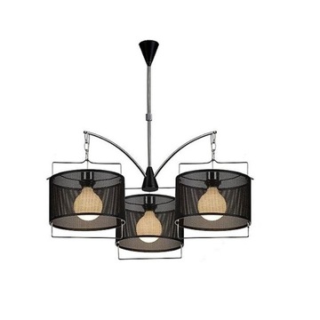 LAMPA SUFITOWA VENLO CZARNA SIATKA SANNELI DESIGN