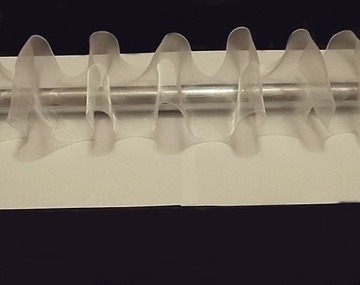 TAŚMA MARSZCZĄCA TUNELOWA do firan zasłon 8 cm