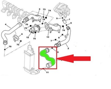ШЛАНГ ИНТЕРКУЛЕРА CITROEN C5 2.0 HDI 0382.S7