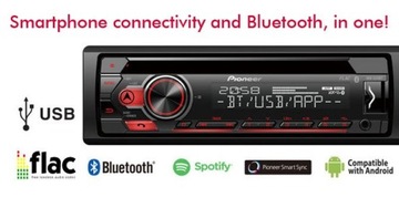 PIONEER DEH-S310BT RADIO SAMOCHODOWE USB BLUETOOTH