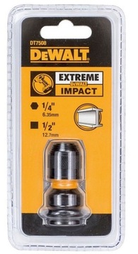 УДАРНЫЙ АДАПТЕР DEWALT КВАДРАТ 1/2 ШЕСТИГРАННИК 1/4