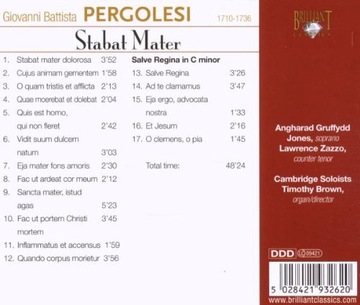 ПЕРГОЛЕЗИ, ГБ: Stabat Mater (CD)