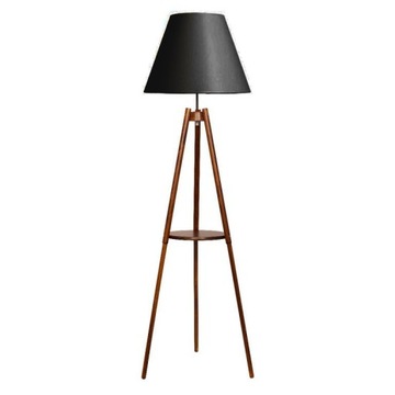 LAMPY,LAMPA STOJĄCA PODŁOGOWA LS-20 DREWNO ABAŻUR