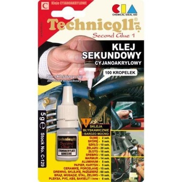 KLEJ SEKUNDOWY TECHNICQLL 5 G BEZBARWNY