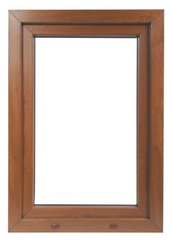 OKNO PCV 800 x 900 RU ORZECH DWUSTRONNY