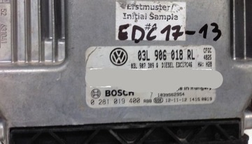 ECU VW SHARAN 2.0TDI 03L906018RL 0281019400 DOPISZ