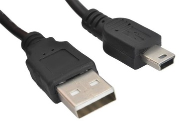 КАБЕЛЬ USB - miniUSB 1,0 м, 1 А USB 1 м USB A Mini-USB A Черный