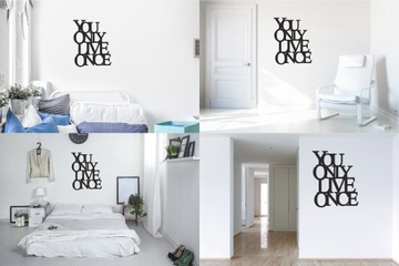 3D деревянная настенная надпись «Живешь только один раз»