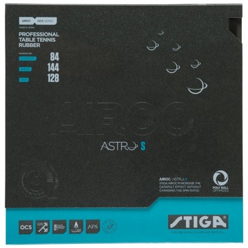 STIGA AIROC ASTRO S 1.9 красная подкладка, Теннис