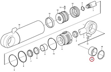 ВТУЛКА ЦИЛИНДРА КОВША VOLVO BL71 ЗАДНЯЯ 11710944