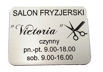 Tabliczka na drzwi szyld firma 20x12 GRAWER