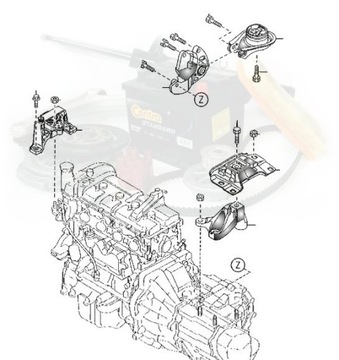 ПОДУШКА КОРОБКИ КПП FORD FOCUS II C-MAX