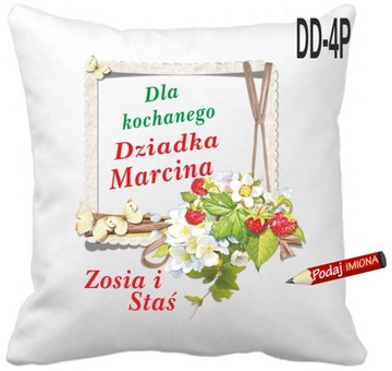 Poduszka Dziadek / Babcia z Imieniem wnuków WZORY