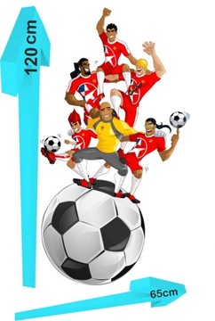 Naklejka do pokoju dziecka Piłkarze Supa Strikas