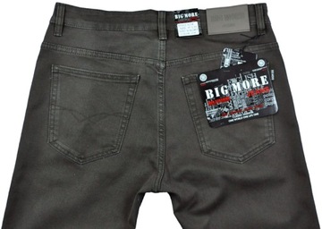 Spodnie męskie jeans Big More 621 oliwka L32 pas 110 cm 42/32