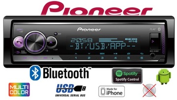 АВТОМОБИЛЬНАЯ РАДИО PIONEER MVH-S510BT USB BT для iPhone