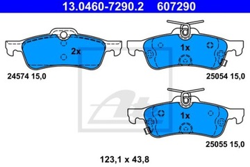 ЗАДНИЕ БЛОКИ ATE HONDA CIVIC IX FK 12-