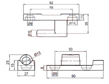 КОМПЛЕКТНАЯ ПЕТЛЯ ДЛЯ БОКОВ ПРИЦЕПА ПОЛУПРИЦЕПА