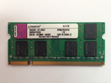 PAMIĘĆ RAM 2GB DDR2 SO-DIMM DO LAPTOPA 667MHz 5300