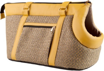 AMIPLAY Morgan Torba transporter torebka dla kota psa L 42x26x30cm żółta