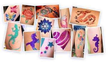 Блеск-тату КЛЕЙ для тела GLITTER TATTOO Блестящая татуировка 16мл