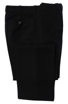 Spodnie męskie czarne eleganckie garniturowe na kant lekko zwężane 100/172