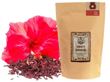 HIBISKUS 1 KG HIBISCUS DUŻE KWIATY 1 GATUNEK SUSZ