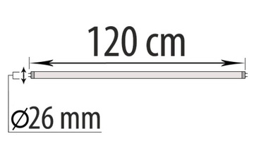 Świetlówka T8 36W G13 6500k - Opakowanie 25 szt.