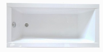 Wanna 170x70 Modern Besco obudowa czarny mat + stelaż wanny i syfon