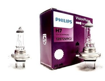 PHILIPS VISION PLUS +60% H7 12V 55W PX26D BOX