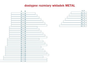 Вставка METAL G 36/46 с ручкой, класс А