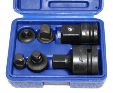 ADAPTERY REDUKCJE UDAROWE 6 SZT. 1/4 3/8 1/2 3/4
