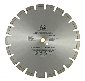 TARCZA DIAMENTOWA DO BETONU 350 x25,4 /20 mm A2 ASFALT