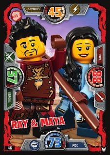 karta nr 46 Ray & Maya Lego Ninjago 3