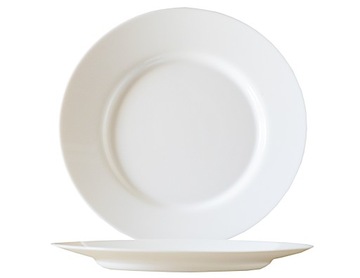 Обеденная тарелка 24 см белого цвета каждый день Luminarc