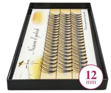 Rzęsy Nesura Eyelash Kępki Rzęs Jedwabne 12mm