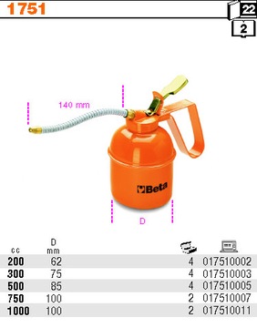 BETA OILER МАСЛЯНАЯ СМАЗКА 1751/1000 МЛ