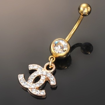 КОЛЬЦО НА ПУПЕ SWAROVSKI STARS, ЗОЛОТО, БЕЛОЕ НОВИНКА!