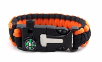 БРАСЛЕТ ВЫЖИВАНИЯ 5в1 PARACORD FIRST COMPASS