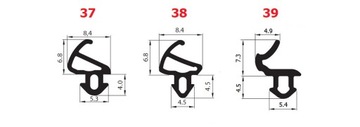 Уплотнитель оконный VEKA S-835x