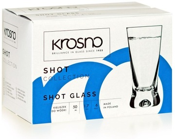 Kieliszki do wódki KROSNO Shot 50ml - Basic X Iks