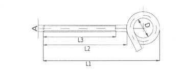 HAK MOCOWANIE HUŚTAWKI HAMAKA M12x210