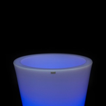 ВНУТРЕННИЙ ЦВЕТОЧНЫЙ ГОРШОК ВНЕШНИЙ ЦВЕТОЧНЫЙ ГОРШОК С ПОДСВЕТКОЙ RGB LED + ПУЛЬТ ДИСТАНЦИОННОГО УПРАВЛЕНИЯ 75 см