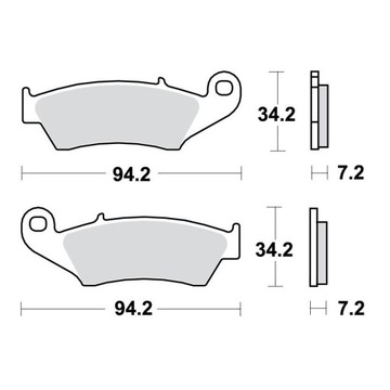 TRW LUCAS KLOCKI HAMULCOWE KH185 KH389 SINTER OFFROAD HONDA XL 125 03-08, X