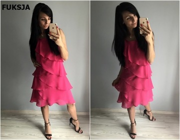 ПЛАТЬЕ, ЗАКРЫВАЮЩЕЕ ДЕФЕКТЫ 50 5XL Оборки